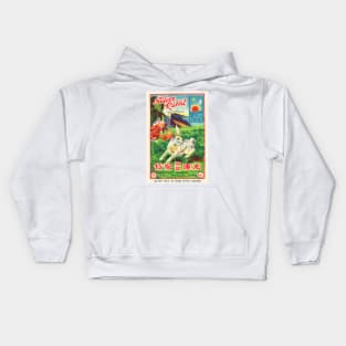 VINTAGE FIRECRACKER silver rabbit Kids Hoodie